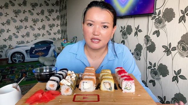 🍣 СУШИ, Воспоминания детства 🍂 не асмр| mukbang sushi смотреть онлайн