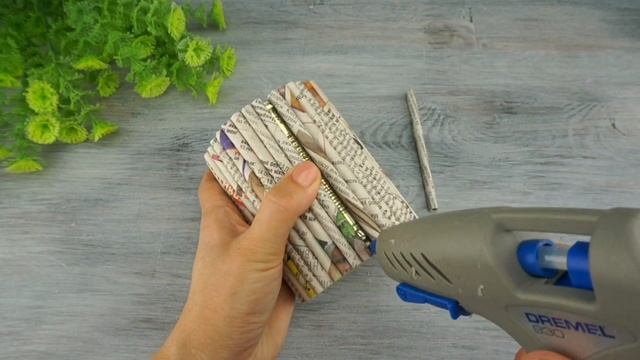 Подставка для Карандашей из бумажных трубочек / Pencil holder