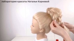 Высокий пучок. Легкая прическа пошагово.