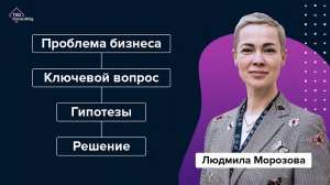 3 ключевых вопроса консультанта: как решать проблемы бизнеса | Людмила Морозова