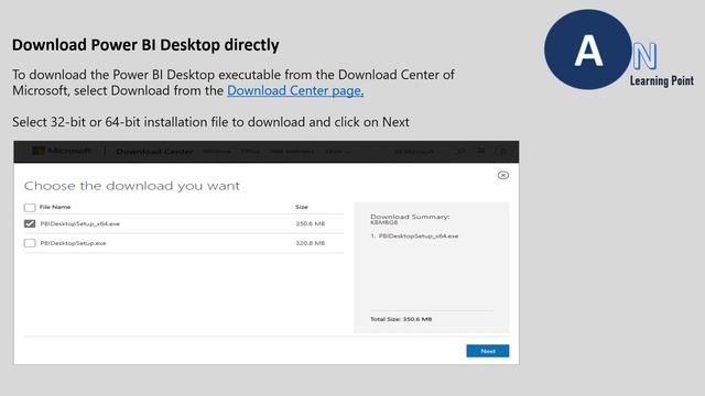 4) Download and Install Power BI Desktop In Windows | Power BI Introduction | Aon Learning Point