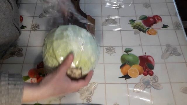 Как хранится  капуста в пищевой пленке