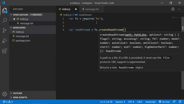 Node JS Tutorial - Readable Streams