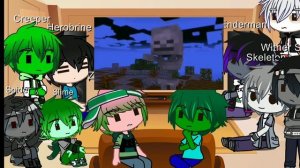 Monster School react to Halloween Trick Or Treat Challenge (Remake)