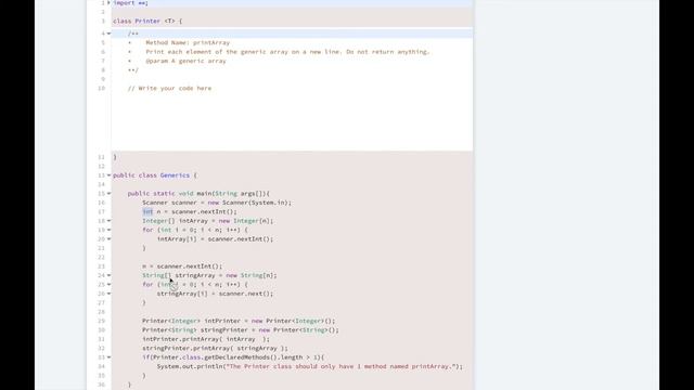 HackerRank Day 21 Generics | Java