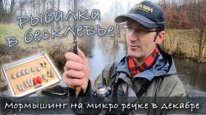 РЫБАЛКА В БЕСКЛЕВЬЕ | Нано спиннинг в декабре | Простой и успешный мормышинг на микро речке