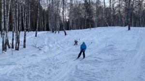 Катание на лыжах / Лыжные прогулки в новогодние выходные
