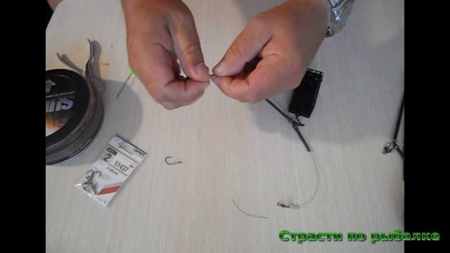 Фидерный монтаж с противозакручивателем