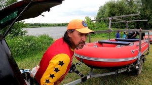 Как возим доски - прицеп с лодкой