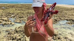 ЗАНЗИБАР, бескрайние пляжи Матемве , идем к рифу! Zanzibar, Matemwe beach