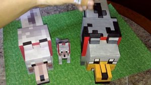 Бумажный Minecraft: Собака