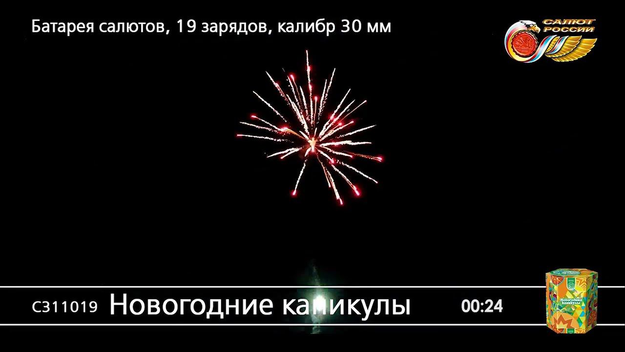 С059025 Новогодние каникулы - фейерверки и салюты в Новосибирске в КОЛОРЛОН ВТД смотреть онлайн