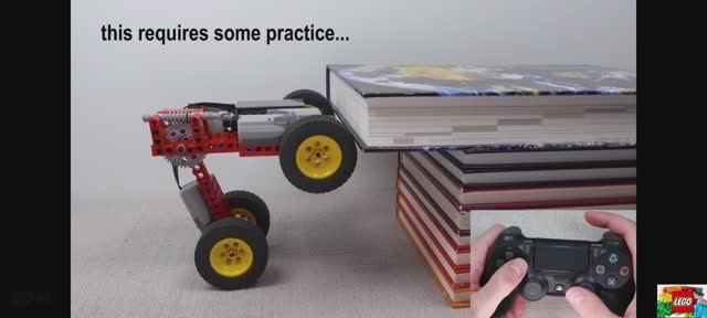 Заставляем машину лего ПРЕОДОЛЕВАТЬ препятствия смотреть онлайн