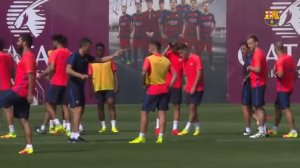 Луис Энрике в действии