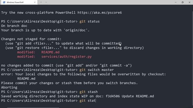 دوره آموزشی گیت | دستور git stash clear | جلسه بیست و هفت смотреть онлайн