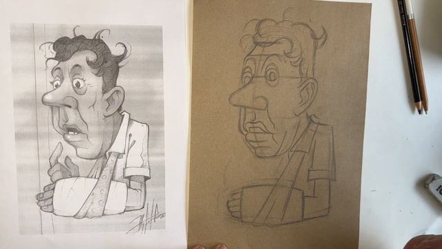 Рисуем шарж на Юрия Никулина смотреть онлайн