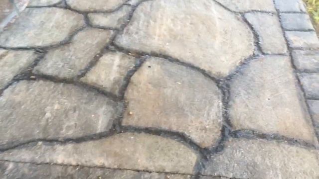 Дорожка из бетона под камень , спустя год смотреть онлайн