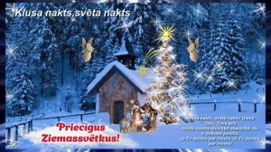 Klusa nakts, svēta nakts - Priecīgus Ziemassvētkus!