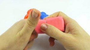 Свинка Пеппа игрушка для детей. Лепим героев мультика из пластилина.