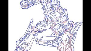 Как нарисовать Оптимуса Прайма!!!