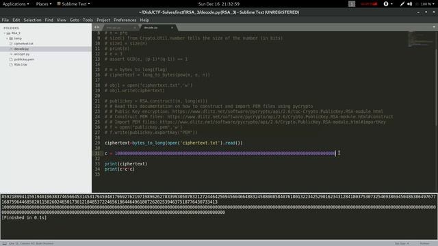 Crypto (RSA 3) Unpadded RSA CTF | Amrita Inctf Challenges | Easy CTF Writups.. смотреть онлайн
