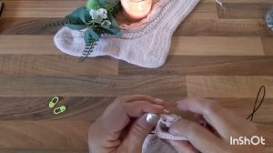 Носки с пяткой "косынка".(часть2)