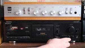 Запись с компьютера на кассетную деку SONY TC K411.