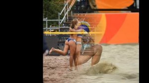 Забавные кадры пляжного волейбола