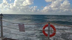 PALMERAS beach hotel 5* ПИРС море штормит видео 2