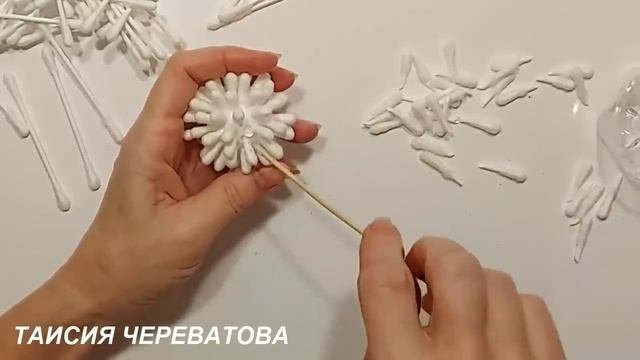 БЕЗУМНО, но КАК КРАСИВЕННО... использование ушных палочек+ватные диски!diy поделки,3-идеи-Деньматер