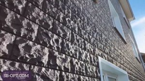 Облицовка фасада панелями FINEBER коллекция «Дачный доломит»