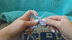 Часть 1. Мастер класс Плюшевый плед+ описание узора.