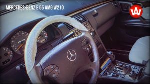 W210 Mercedes-Benz E 55 AMG in Bordeaux Red Metallic paint, 2002