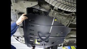 Установка защиты картера двигателя на C4 Picasso/С4/Peugeot 308/3008 01612