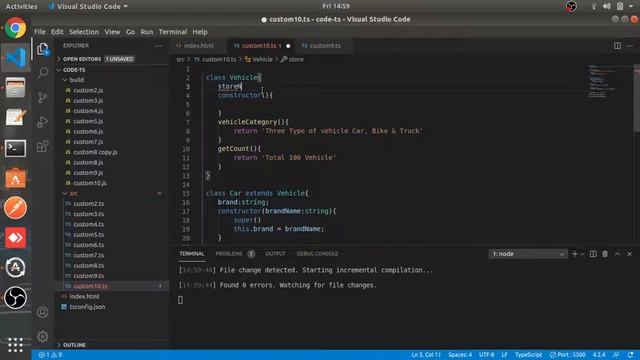 Inheritance & Access Modifier | #10 | TypeScript tutorial in Hindi