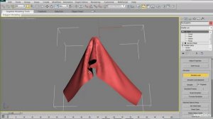 Моделирование ткани в 3dsmax с помощью модификатора cloth, часть3 - создание полотенца с применен...