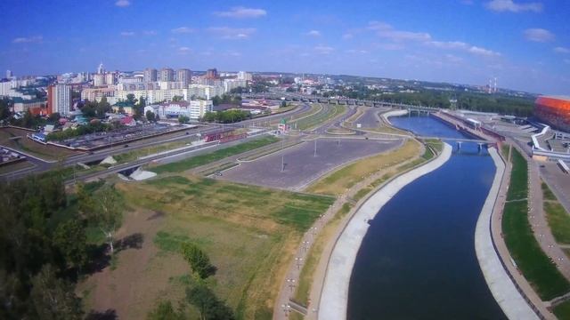 Hubsan H501SS.19082018.Мордовия.Саранск. Набережная р. Инсар, рядом со стадионом Мордовия Арена. смотреть онлайн