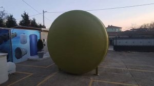 100 Ton Fiberglas Yatay Su Deposu Seviye Göstergeli