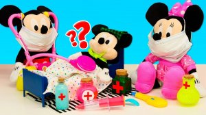 Маус лекарство для заболевшего мышонка! Видео для детей про игрушки Микки Маус на русском языке