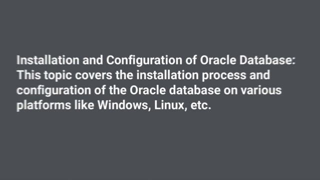 Database Installation смотреть онлайн
