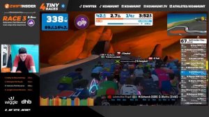 Zwift Insider Tiny Races (C) 3 of 4 Volcano Flat Reverse 5.5km