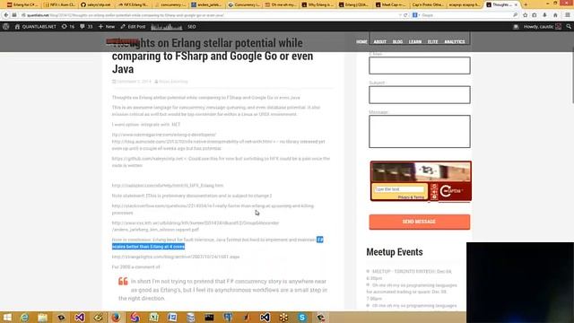 Is Erlang best for HFT quant trading high speed number crunching vs FSharp or Java JVM смотреть онлайн