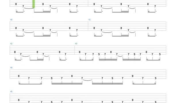 Break Stuff + Limp Bizkit + Bass only + Bass tab