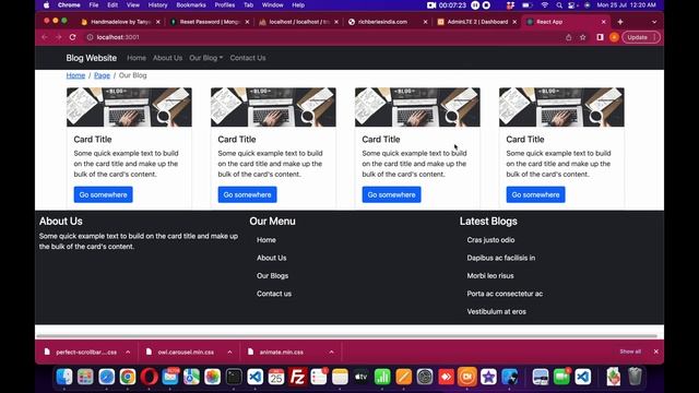 React Blog Website Design Tutorial With Code in Hindi  Part -6 | MERN Stack Project | #reactjs