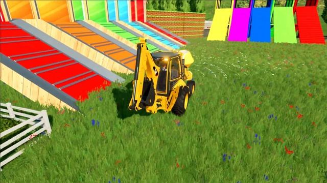 LIME SPREADING WITH JCB LOADER IN FS 22 | FARMING SIMULATOR 22 смотреть онлайн