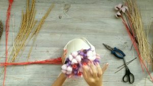 Бесплатный Мастер-Класс букет из сухоцветов в коробке из Fix Price