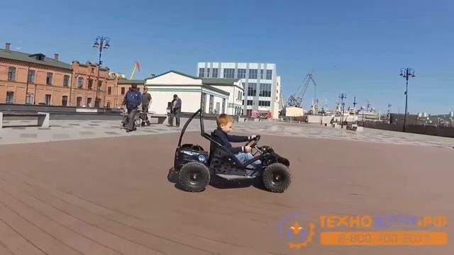 Тест драйв электрического картинга (багги) KART-BOT EL1000