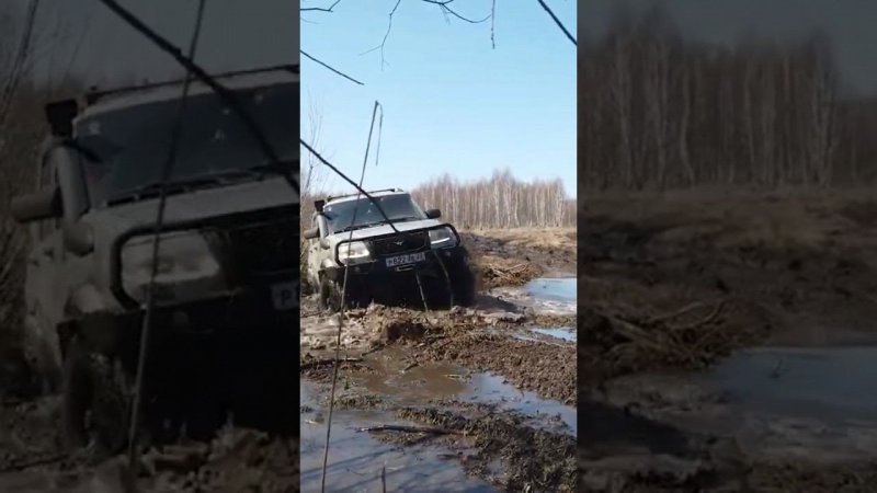 на УАЗЕ ЧЕРЕЗ БРОД #4х4 #оффроад54 #offroad #джипы #бездорожье