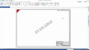 Solid Edge 2020 - Watermark on drawing