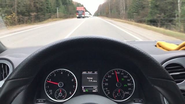 Расход топлива Tiguan R-Line 2.0 211 лс + DQ500 смотреть онлайн